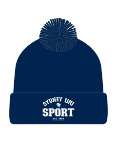 Navy Beanie with Pom Pom